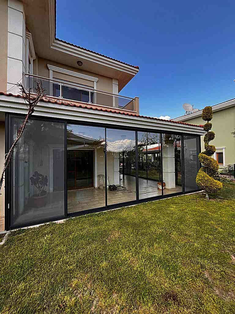 İzmir Kayar Cam Sürme Cam Cam Balkon Kış Bahçesi